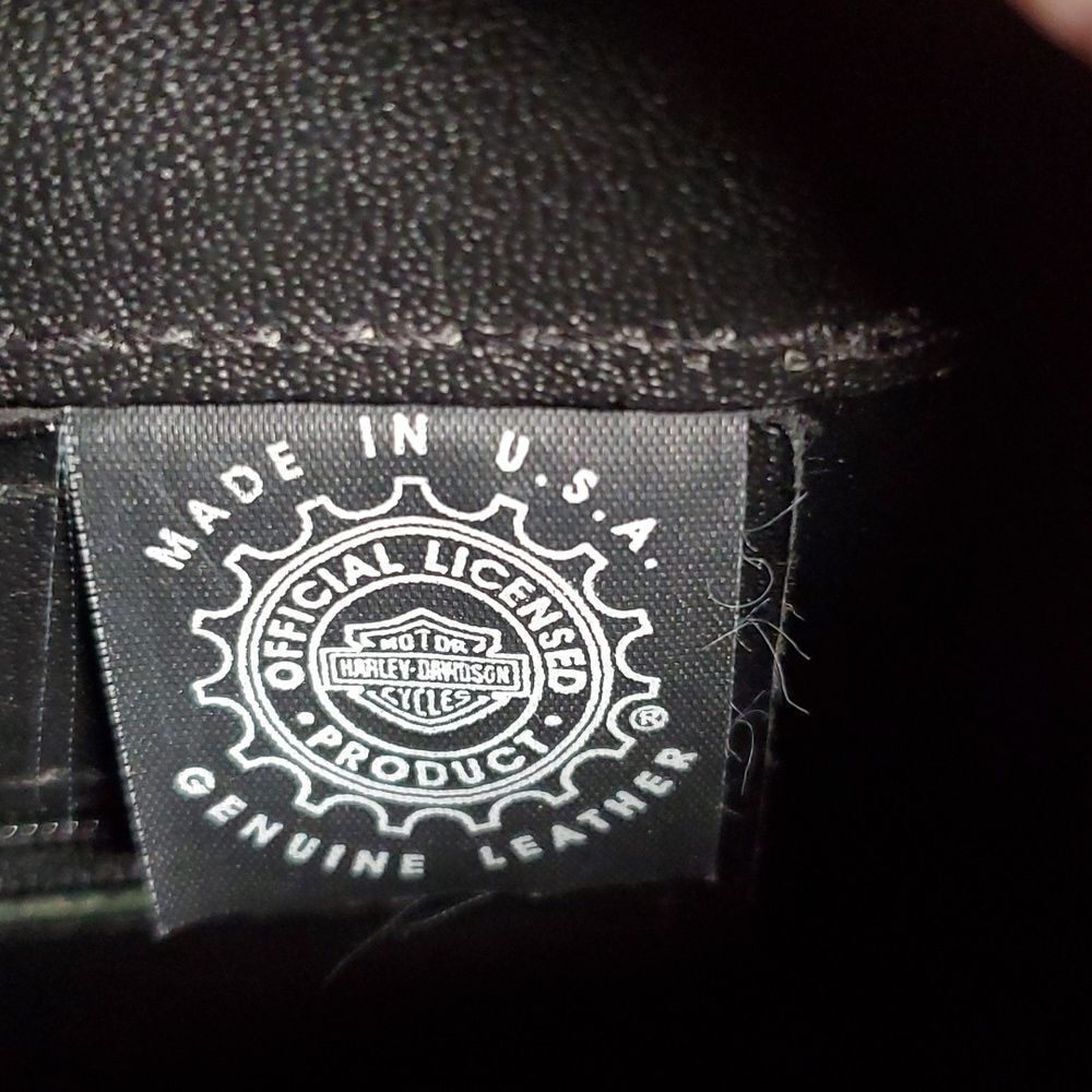 Harley-Davidson Vintage Rectangular Leather Purse - Picture 7 of 8